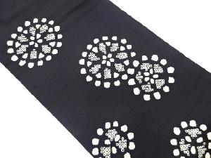 絞り抽象花模様名古屋帯